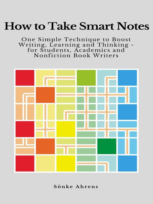 Title details for How to Take Smart Notes by Sönke Ahrens - Wait list